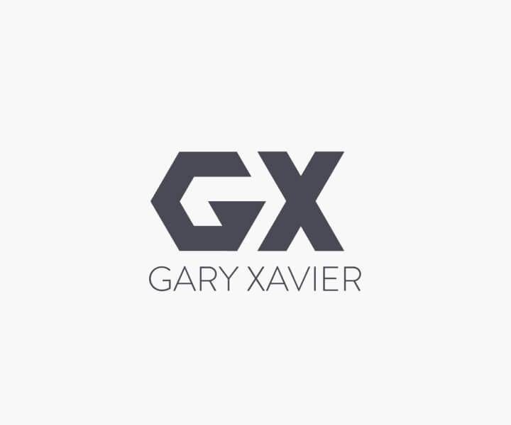 Gary Xavier Logo and Wordmark