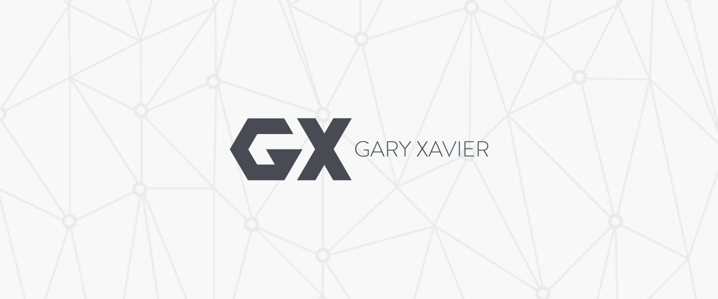 Gary Xavier Logo and Texture