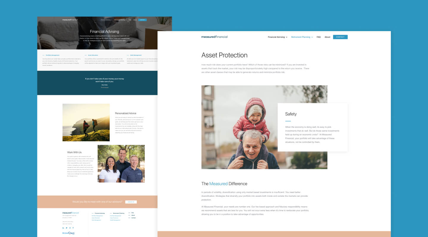 Measured Financial Website